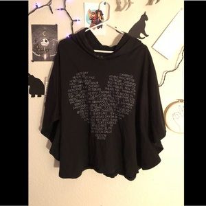 City Names Hooded Poncho